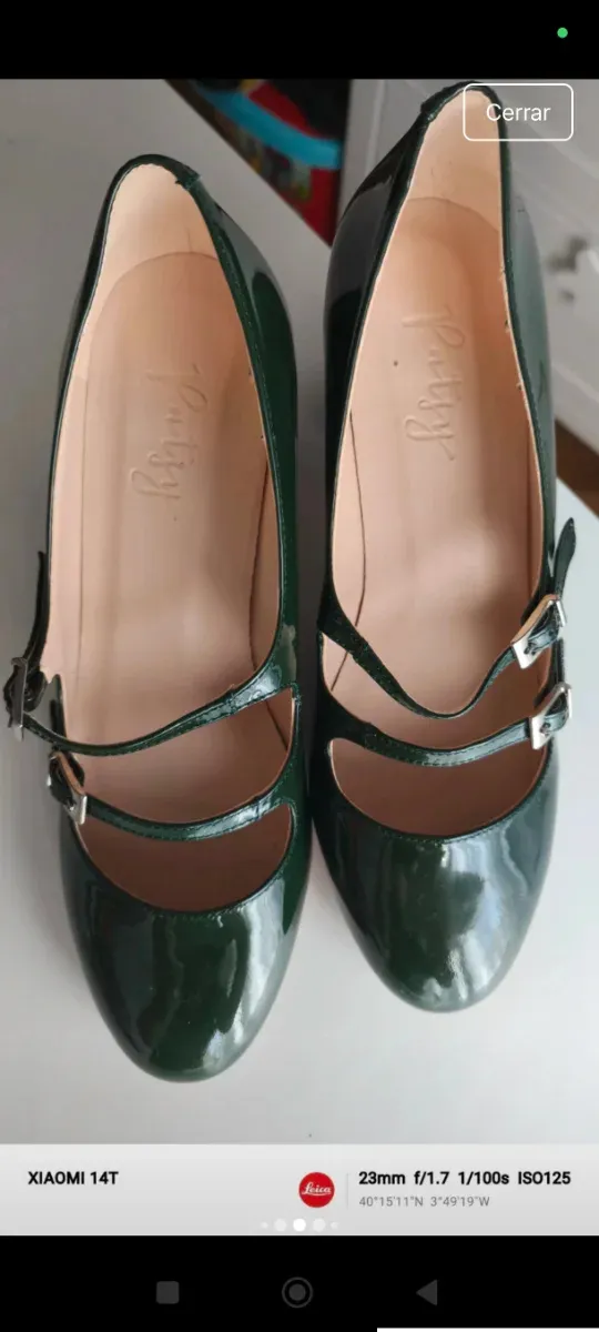 Zapatos Patsy Shoes charol verde