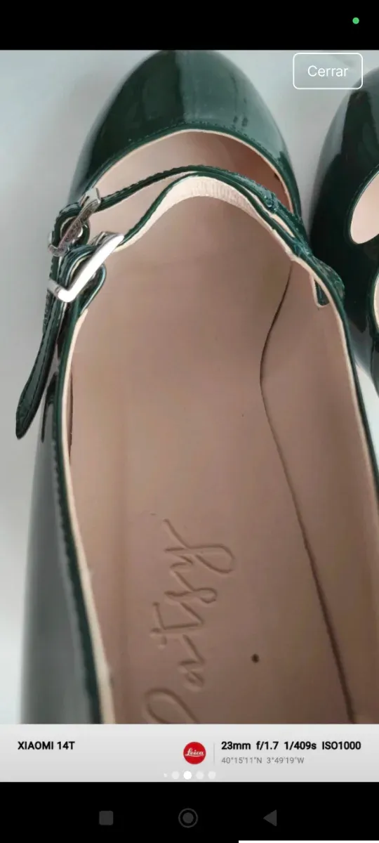 Zapatos Patsy Shoes charol verde