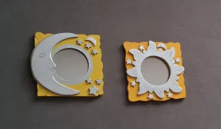Specchi decorativi sole e luna