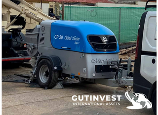 Bomba de hormigón con remolque