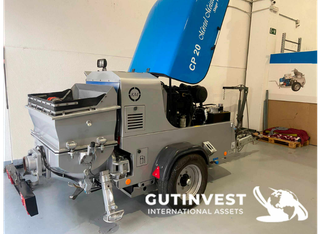 Bomba de hormigón con remolque