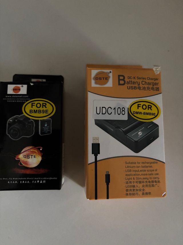 Dste batería y cargador para Panasonic Lumix