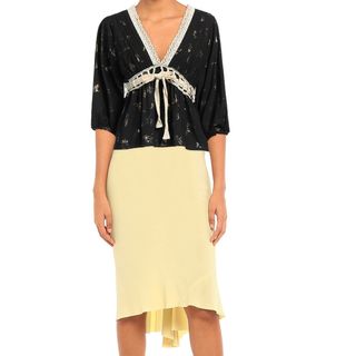 Blusa Meisïe Boho Chic Negra Encaje