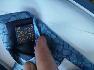 Corbata Aena Seda Diseño Gaudí Azul
