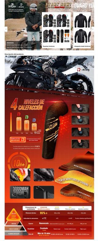 NUEVO! Rodilleras Calefactables Moto