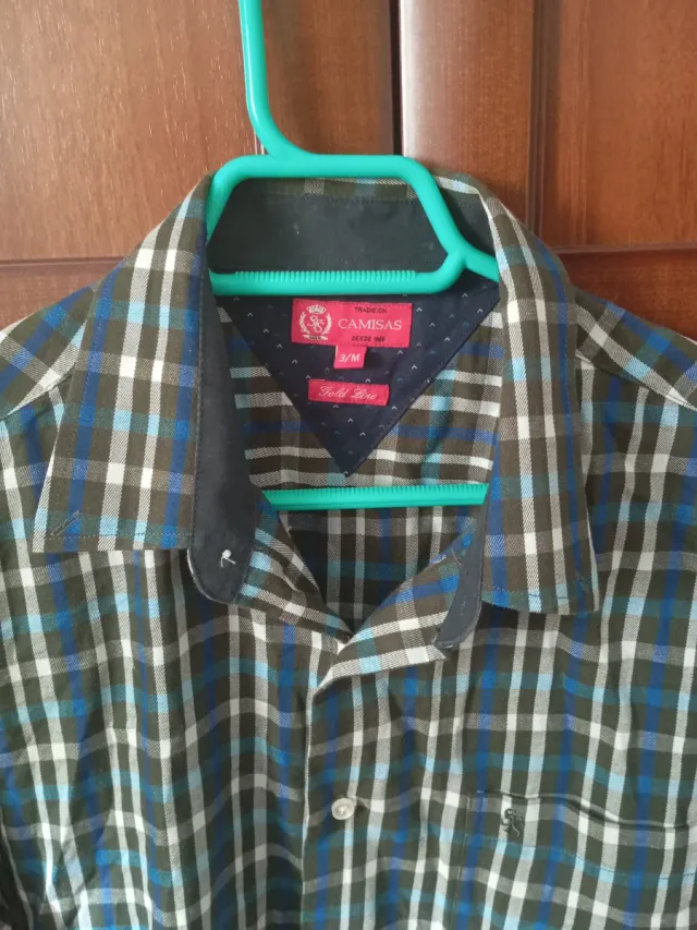 Camisa de cuadros hombre