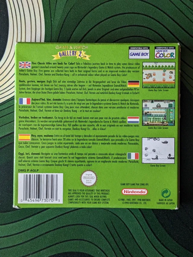 Game & Watch Gallery 2 Nintendo Game Boy Color