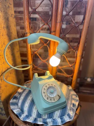 Lampada SIP Telefono vintage teal