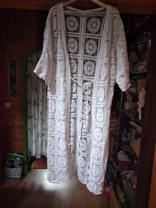 Chaqueta de algodón blanca