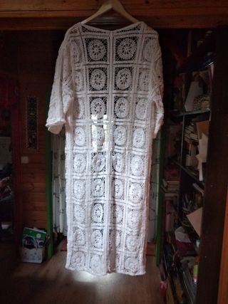 Chaqueta de algodón blanca