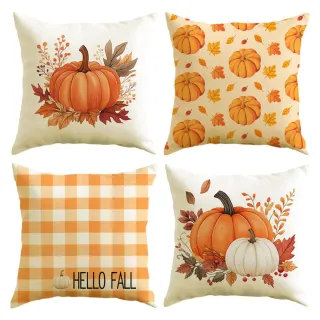 Cojines de Calabaza Set 4