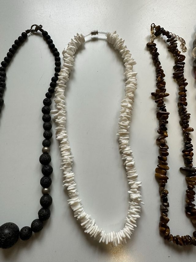 Set 5 Collane Pietre Naturali