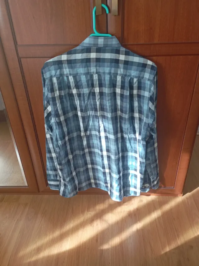 Camisa de cuadros Jause azul y gris