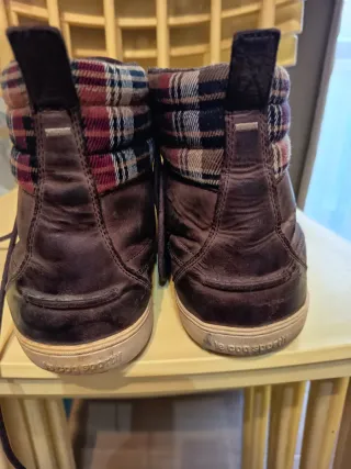 Zapatillas Le Coq Sportif Altas Marrones