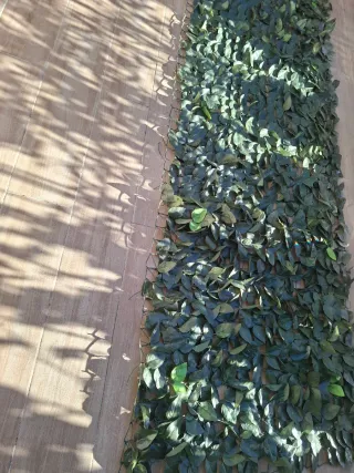 Valla  artificial decorativa mide 1x3m