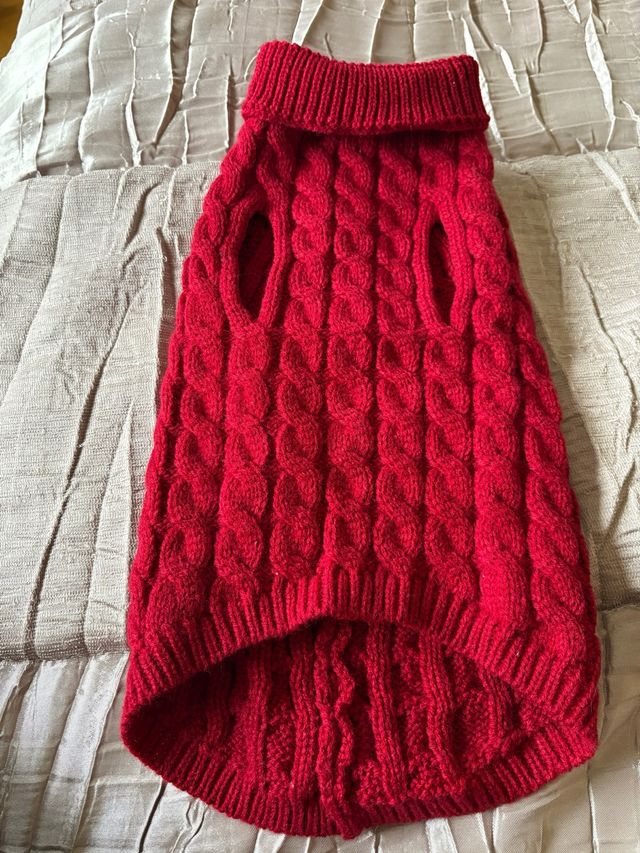 Maglione di Natale per Cane Rosso Taglia Piccola