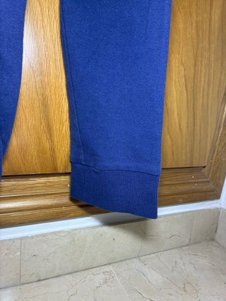 Polo hombre manga larga azul