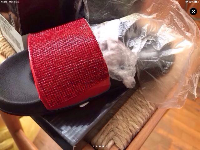 Ciabatte rosse donna Tg 37