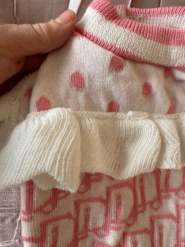 Maglione per Natale per Cane Piccolo Rosa e Bianco