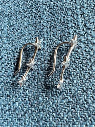 Pendientes estrellas plata