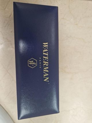 Bolígrafo y pluma Waterman chapados en oro
