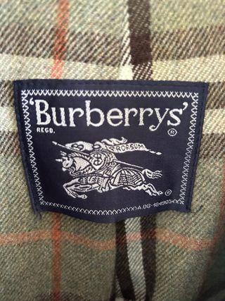 Chaquetón Burberry Verde Multicolor