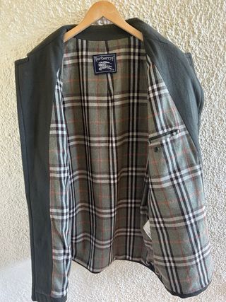 Chaquetón Burberry Verde Multicolor