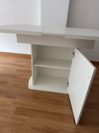 Comedor blanco extensible 130cm