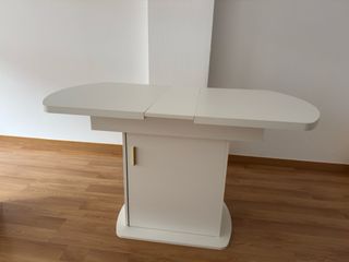 Comedor blanco extensible 130cm