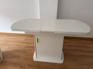 Comedor blanco extensible 130cm