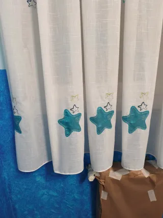 Cortinas infantiles estrellas