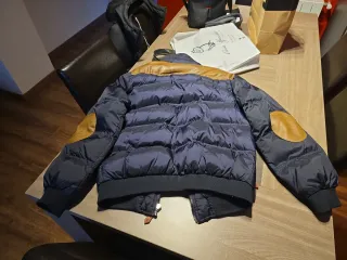 Chaqueta Norway azul y marrón