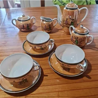 Set Porcellana Cinese Decorata