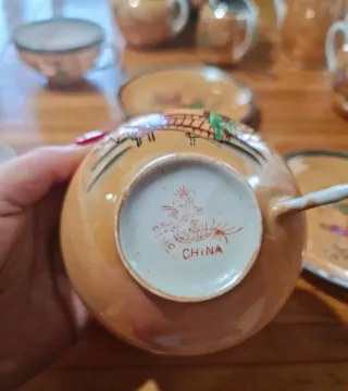 Set Porcellana Cinese Decorata