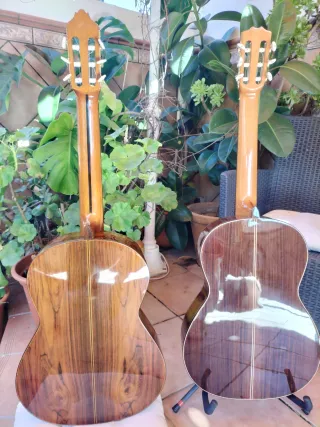 DOS MAGNIFICAS GUITARRAS FLAMENCAS, MACIZAS LAS 2