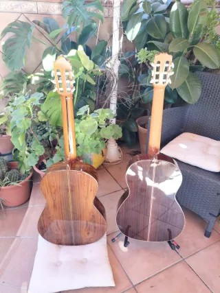 DOS MAGNIFICAS GUITARRAS FLAMENCAS, MACIZAS LAS 2