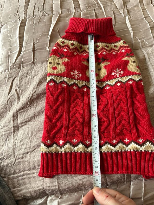 Jersey Navideño Perro Reindeer Talla S