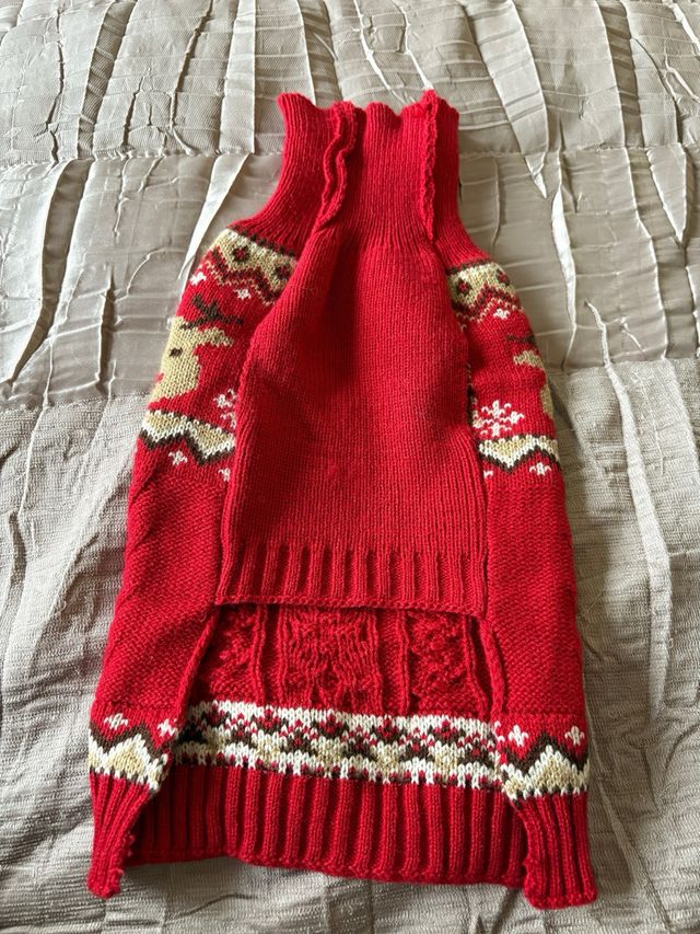 Jersey Navideño Perro Reindeer Talla S