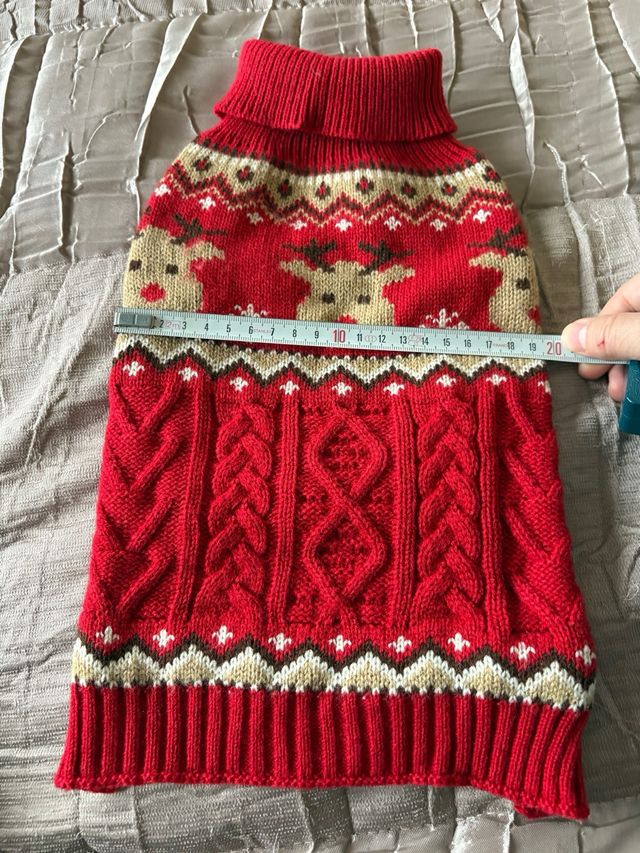 Jersey Navideño Perro Reindeer Talla S