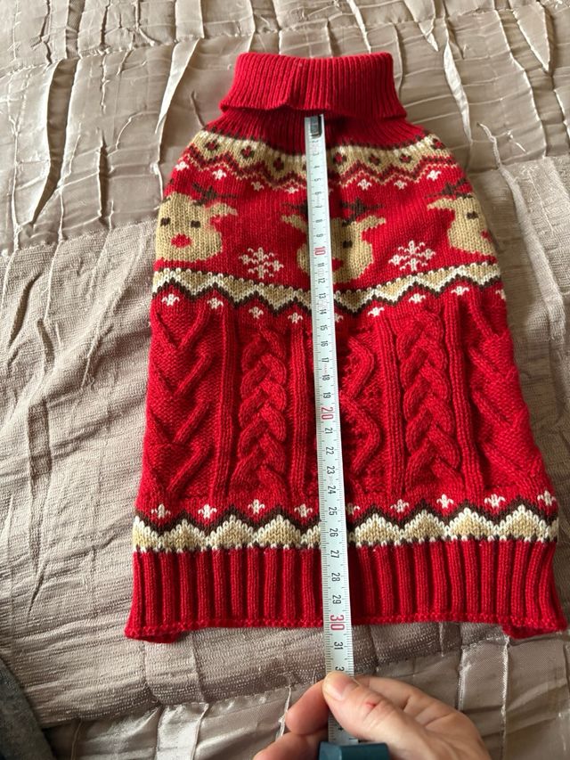 Jersey Navideño Perro Reindeer Talla S