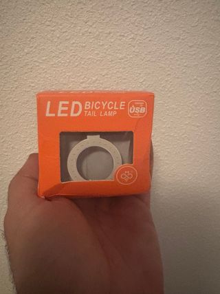 Luz LED Trasera para Bicicleta USB