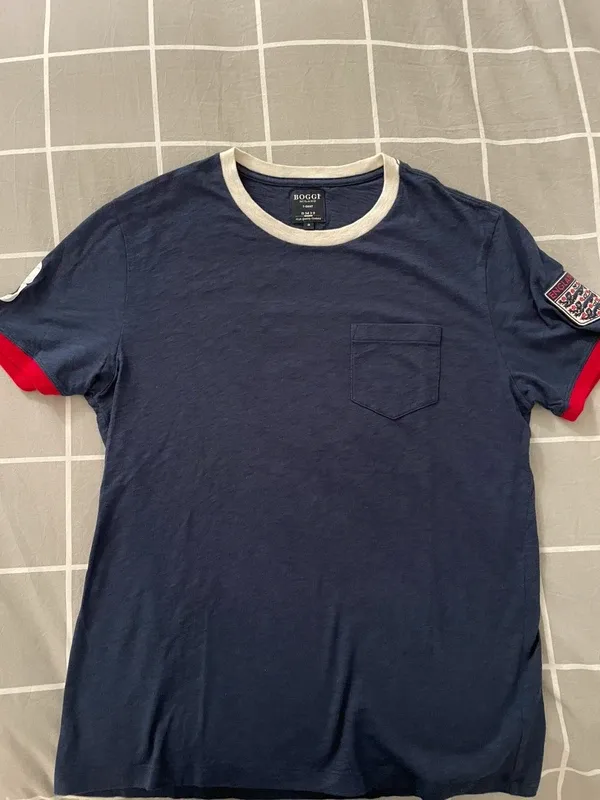 T-shirt Boggi Milano Blu/Rosso Taglia M