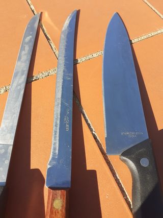 Set di 3 coltelli da cucina per taglio prosciutto e carne