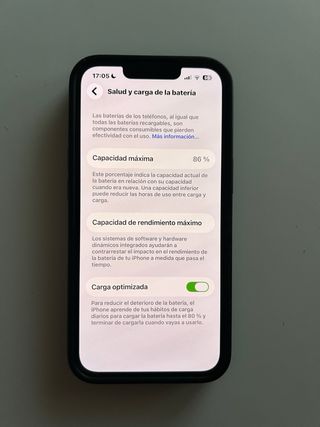 iPhone 13 azul 128GB 86% batería