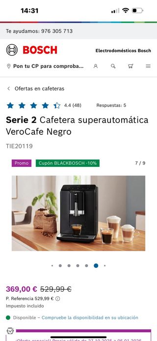 Cafetera Automática Bosch VeroCafe