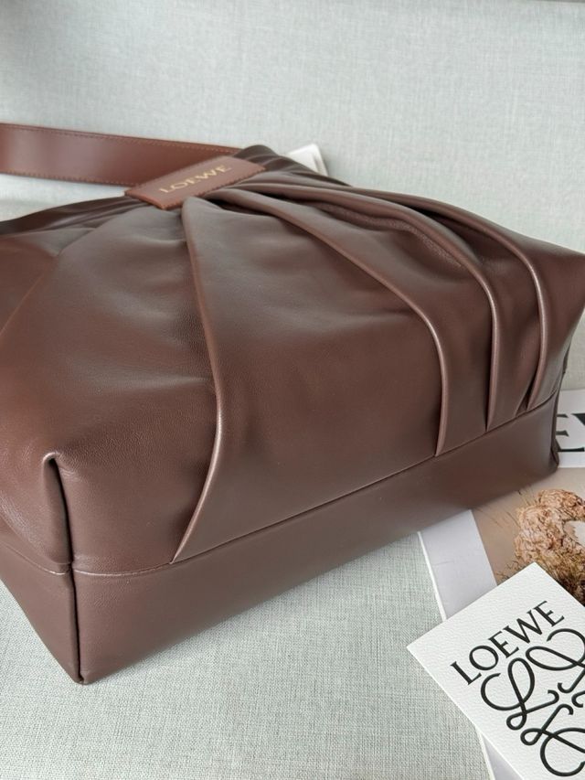 Borsa in pelle marrone Loewe