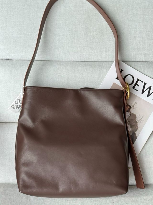 Borsa in pelle marrone Loewe
