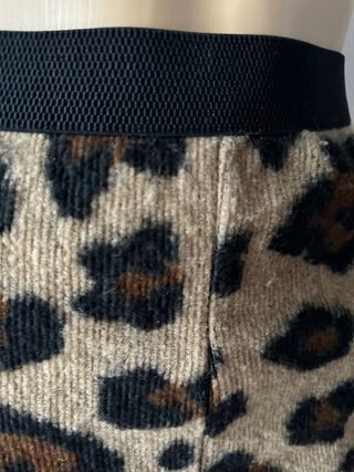 Gonna maculata con frange