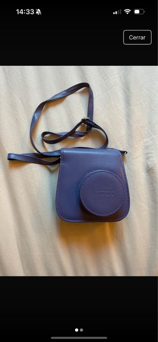 Cámara Instax Mini 8 Fujifilm Morado con funda