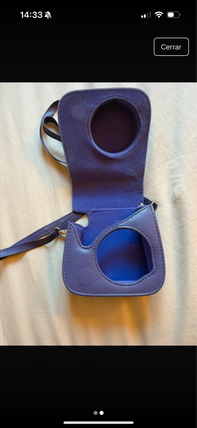 Câmera Instax Mini 8 Fujifilm Roxa com estojo